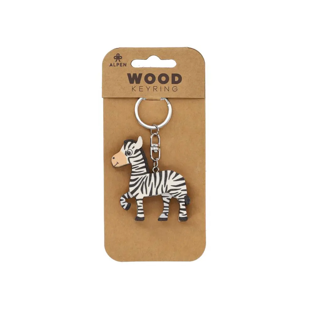 Dřevěný přívěsek Zebra