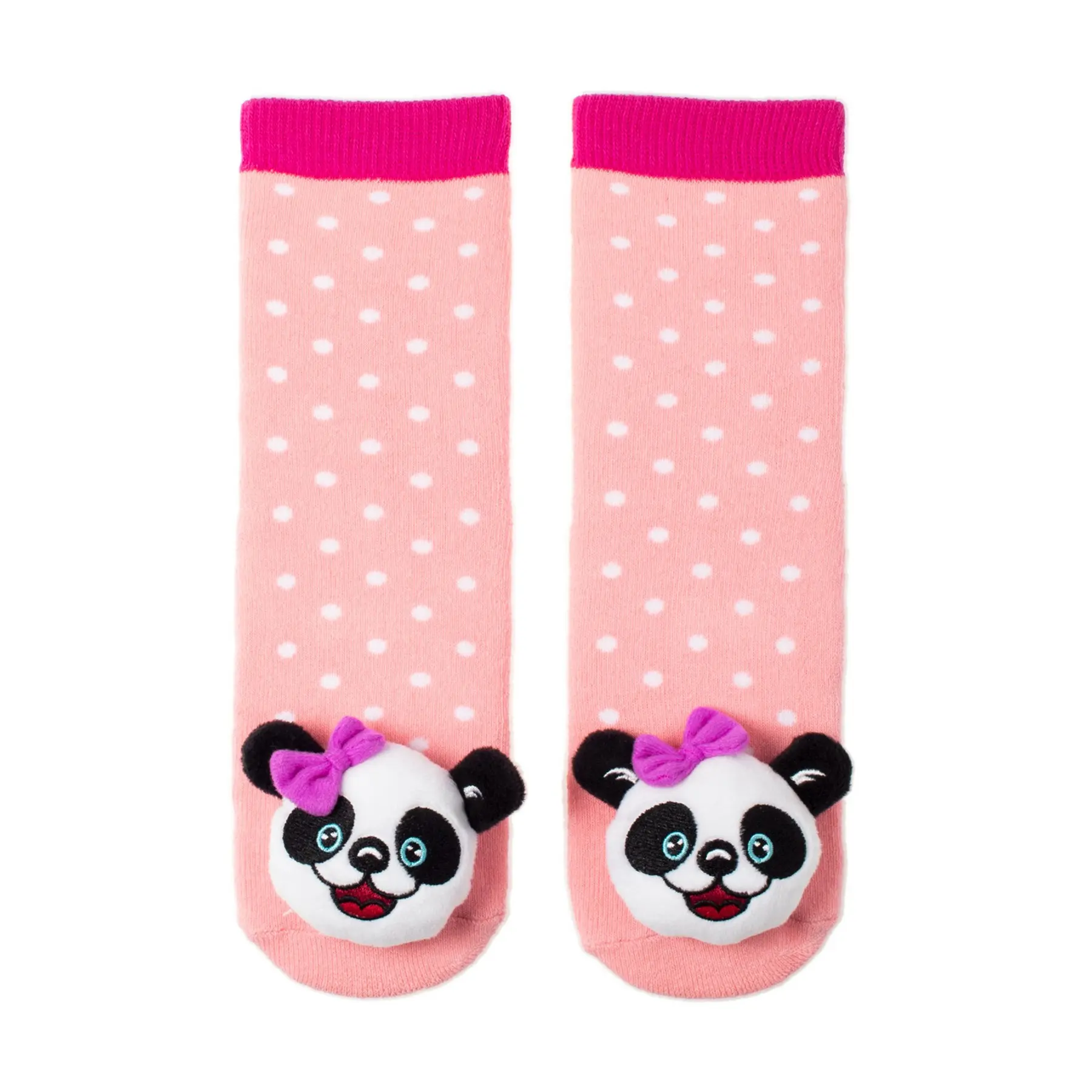Dětské protiskluzové ponožky s chrastítkem Panda