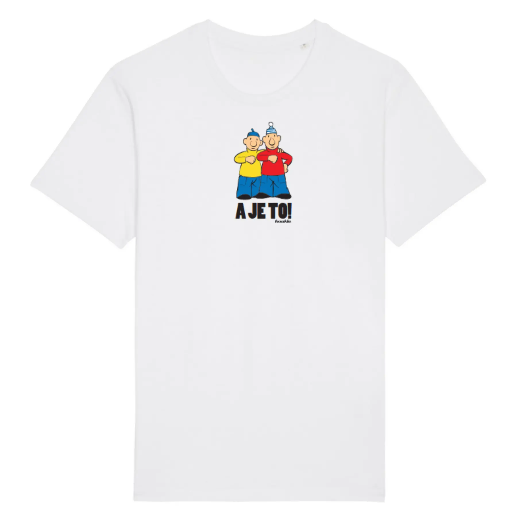 Tričko Pat a Mat - A je to! bíle