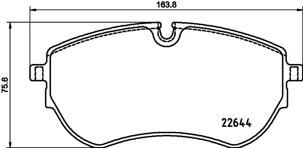 Sada brzdových destiček, kotoučová brzda HELLA 8DB 355 037-731