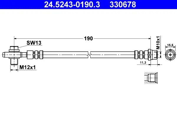 Brzdová hadice ATE 24.5243-0190.3