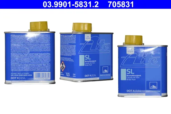 Brzdová kapalina Ate DOT4 SL, 500ml