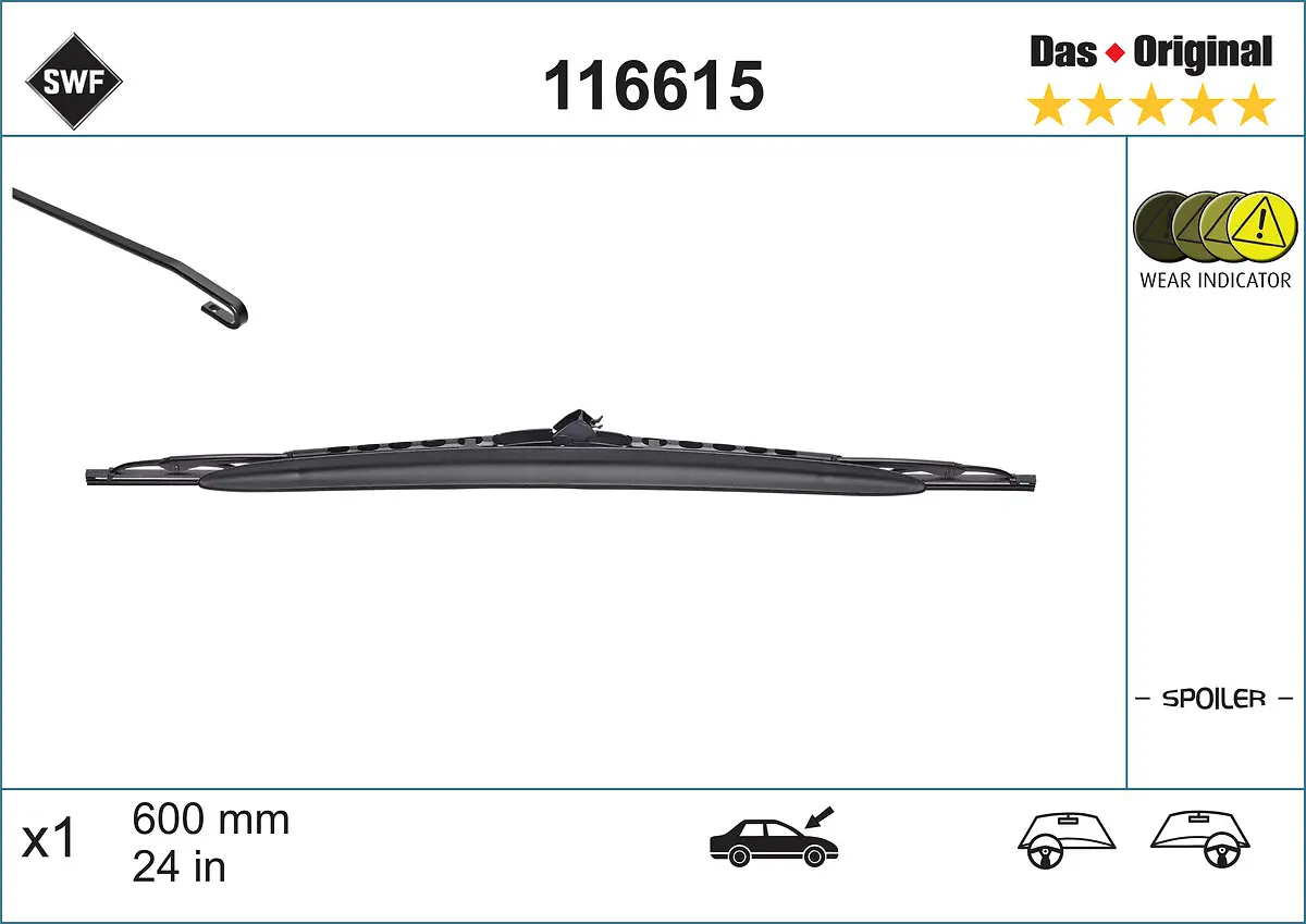 SWF Stírací lišta 116615D