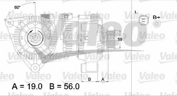 VALEO Generátor 437345