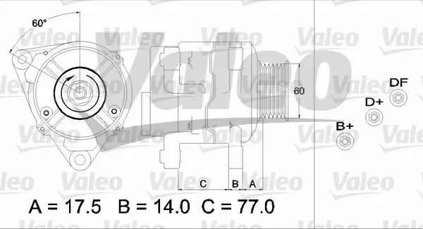 VALEO Generátor 437388