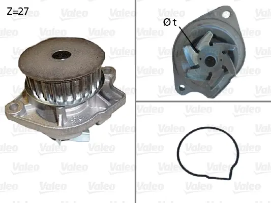 Vodní čerpadlo, chlazení motoru VALEO 506576