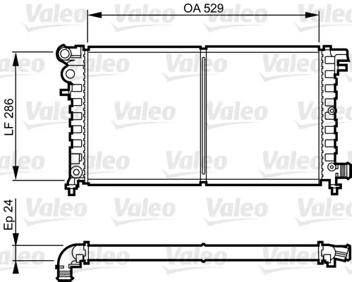 VALEO Chladič, chlazení motoru 731530