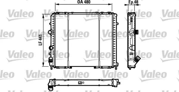 VALEO Chladič, chlazení motoru 732072