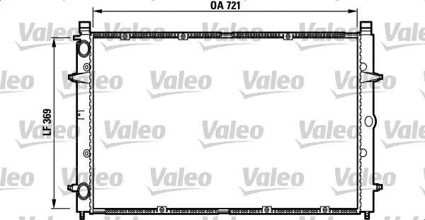 Chladič, chlazení motoru VALEO 732397