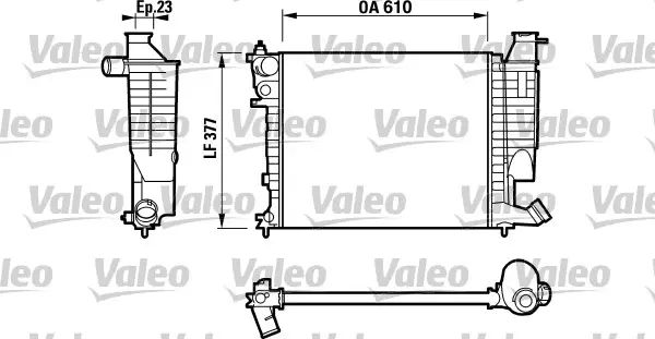 Chladič, chlazení motoru VALEO 732535