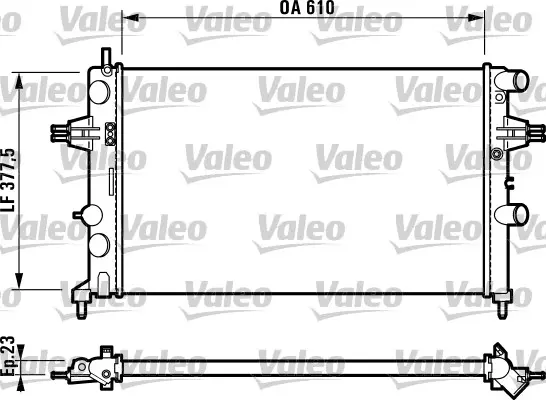 Chladič, chlazení motoru VALEO 732551