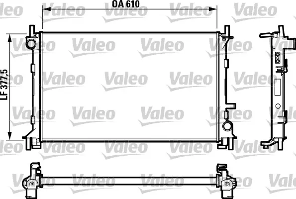 Chladič, chlazení motoru VALEO 732732
