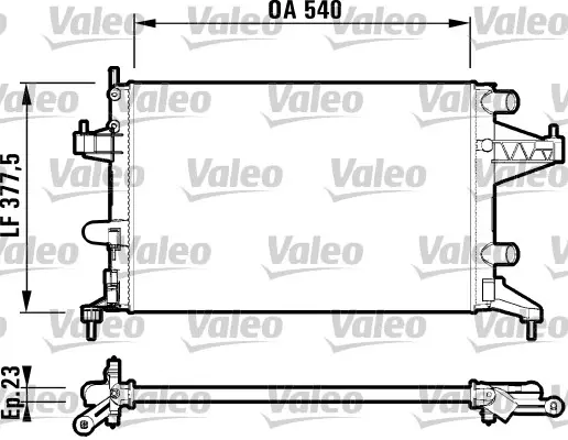 Chladič, chlazení motoru VALEO 732825