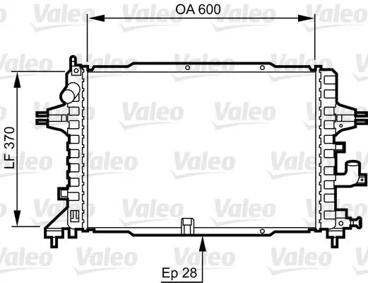 VALEO Chladič, chlazení motoru 734380