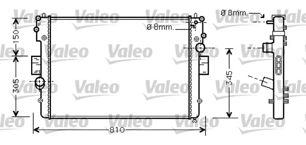 Chladič, chlazení motoru VALEO 734448