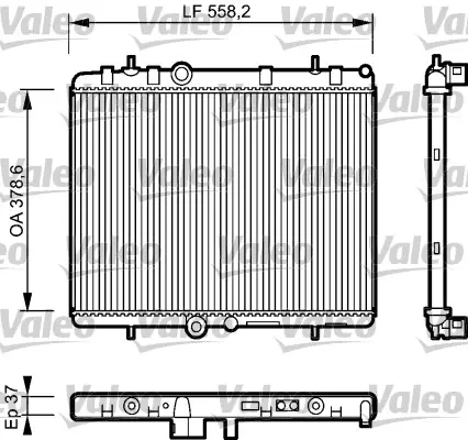 VALEO Chladič, chlazení motoru 734463