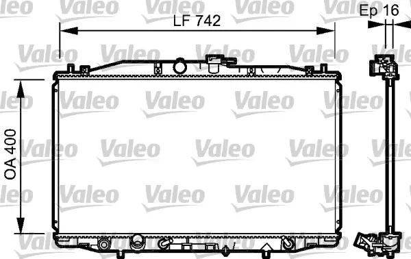 VALEO Chladič, chlazení motoru 735049