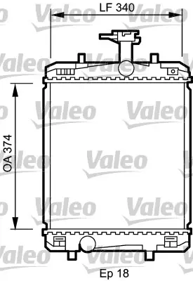 Chladič, chlazení motoru VALEO 735072