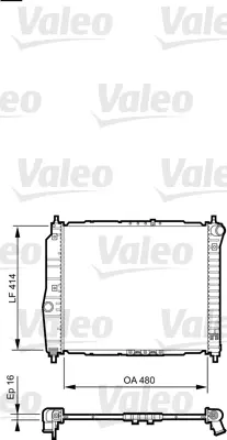 VALEO Chladič, chlazení motoru 735157