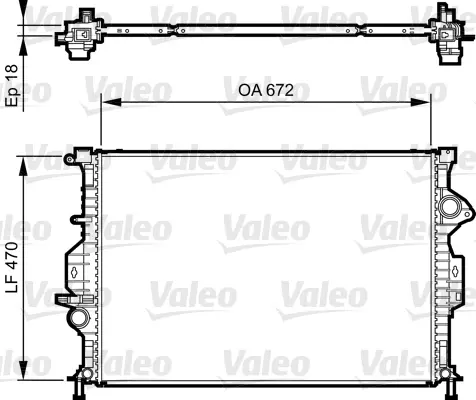 Chladič, chlazení motoru VALEO 735373