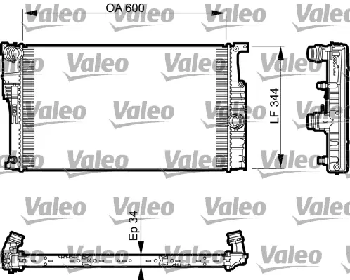 Chladič, chlazení motoru VALEO 735493