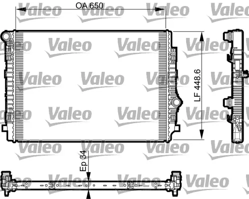 Chladič, chlazení motoru VALEO 735549