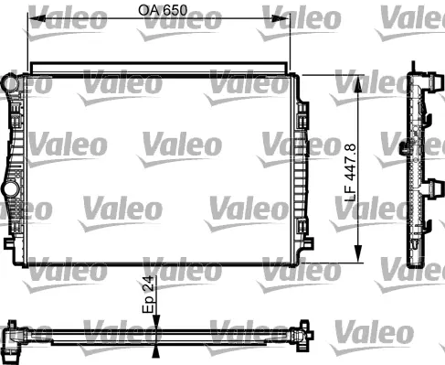 VALEO Chladič, chlazení motoru 735559