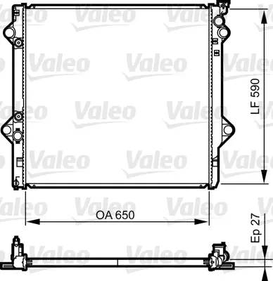 Chladič, chlazení motoru VALEO 735569