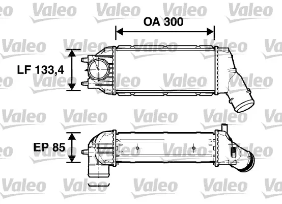 VALEO Chladič turba 817638