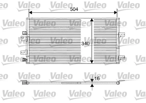 VALEO Kondenzátor, klimatizace 817687