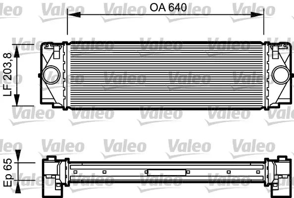 VALEO Chladič turba 817994