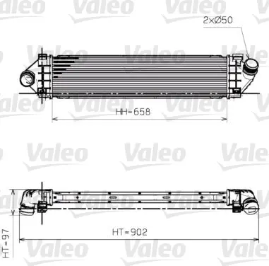 VALEO Chladič turba 818246