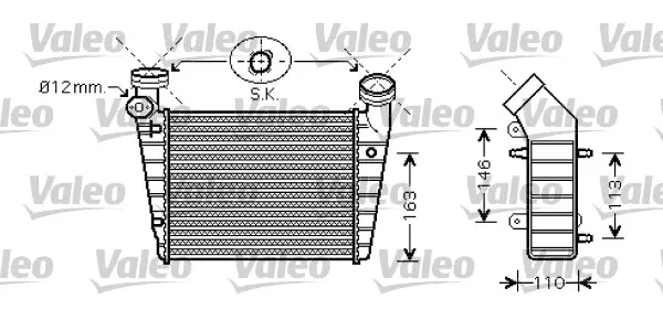 VALEO Chladič turba 818720