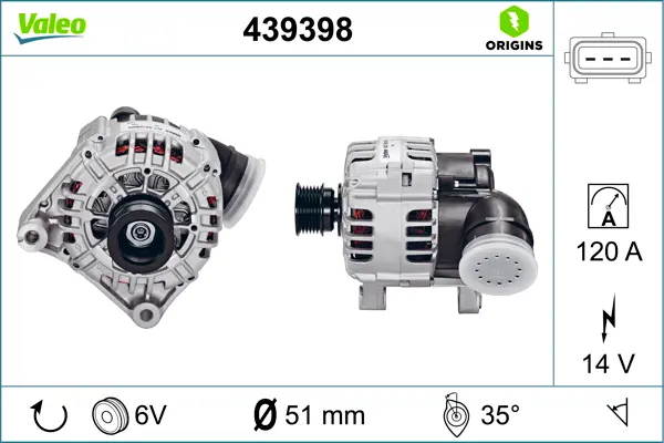 VALEO Generátor 439398