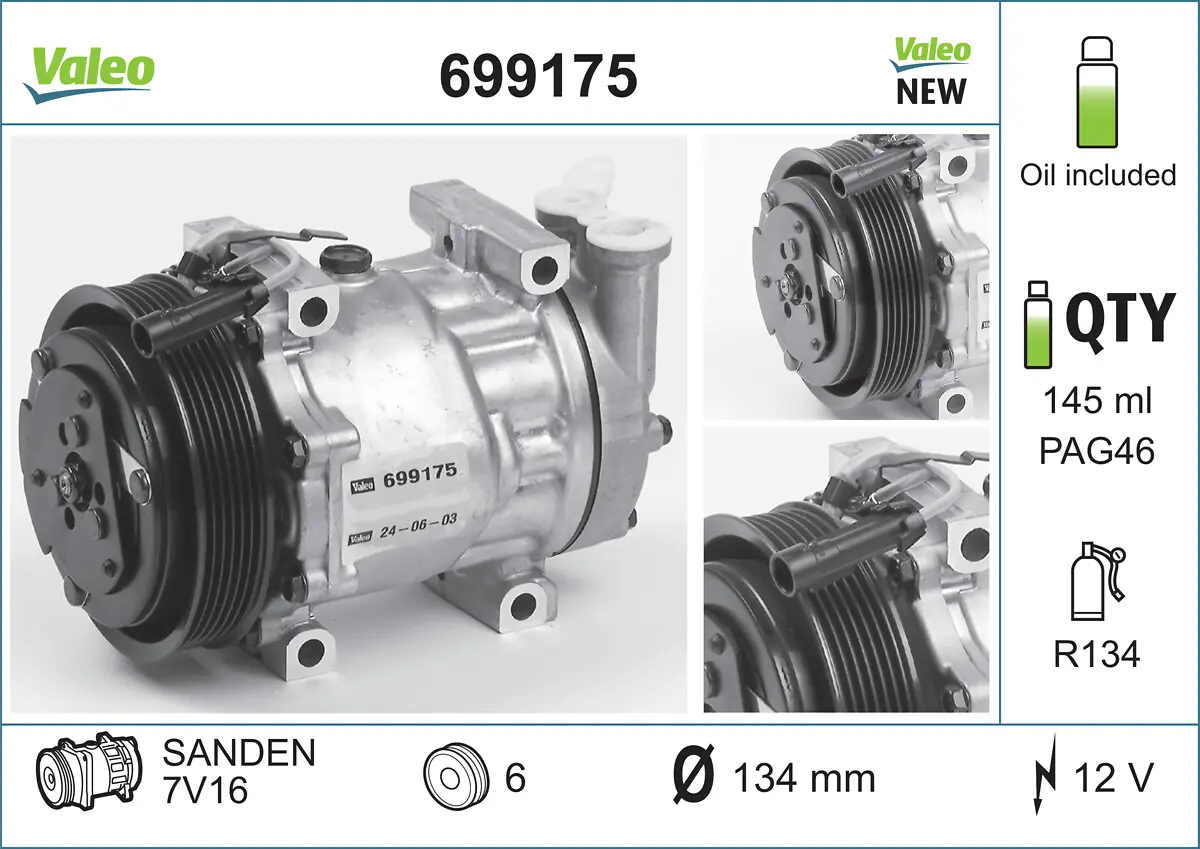VALEO Kompresor, klimatizace 699175