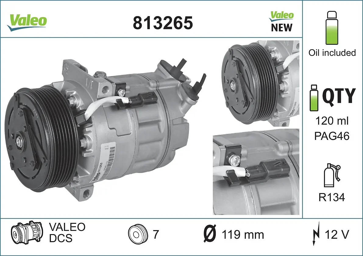 VALEO Kompresor, klimatizace 813265