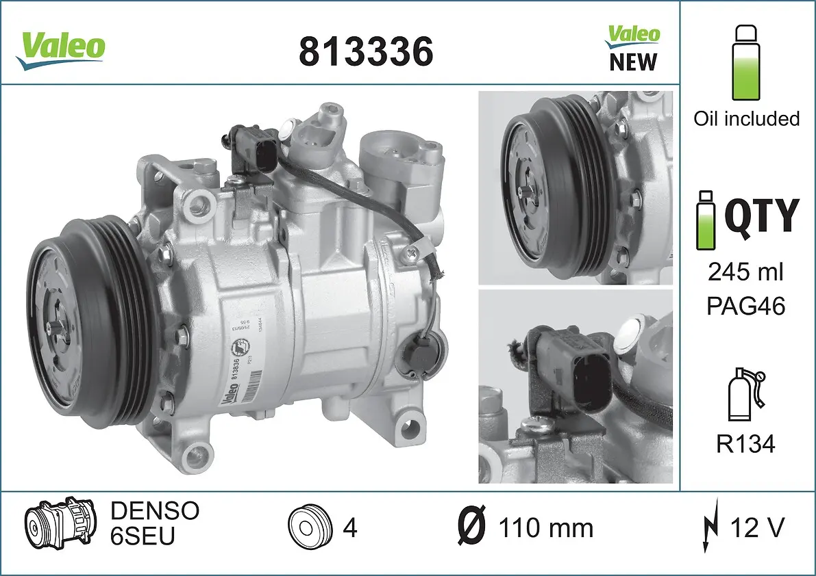 VALEO Kompresor, klimatizace 813336