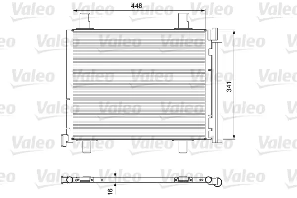 Kondenzátor, klimatizace VALEO 814168