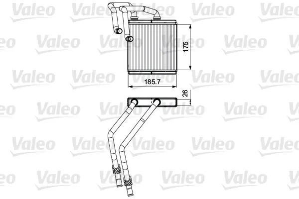 Výměník tepla, vnitřní vytápění VALEO 811544