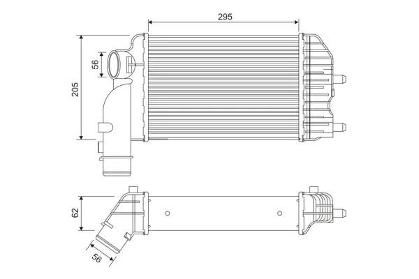 VALEO Chladič turba 817632