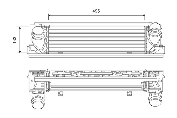 VALEO Chladič turba 818261