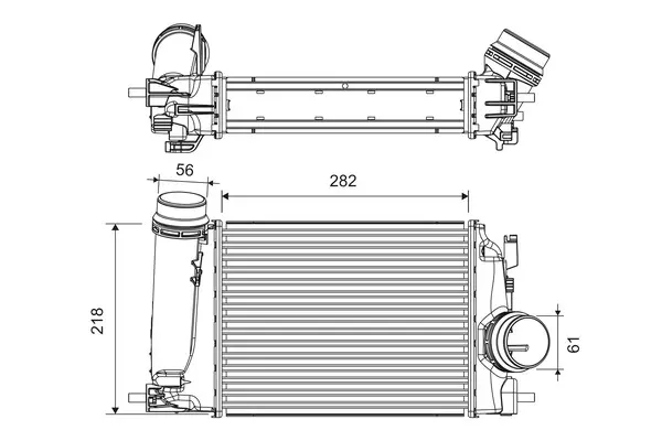 Chladič turba VALEO 818293