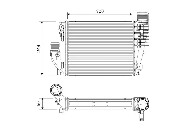 VALEO Chladič turba 818304