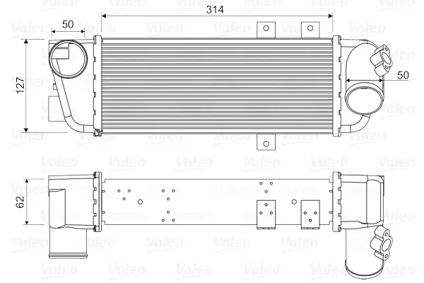 VALEO Chladič turba 818333