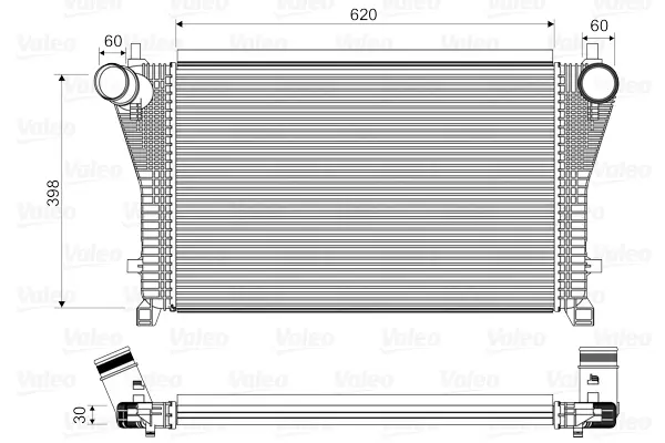 VALEO Chladič turba 818347