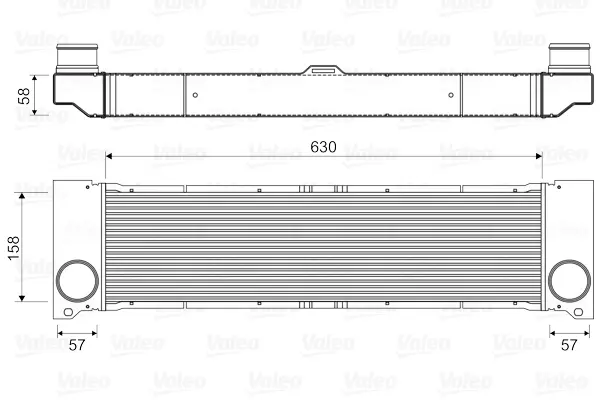 VALEO Chladič turba 818356