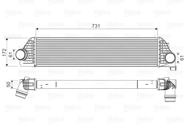 VALEO Chladič turba 818561