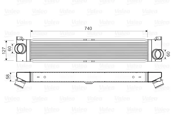 VALEO Chladič turba 818569