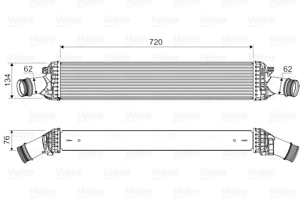 VALEO Chladič turba 818654