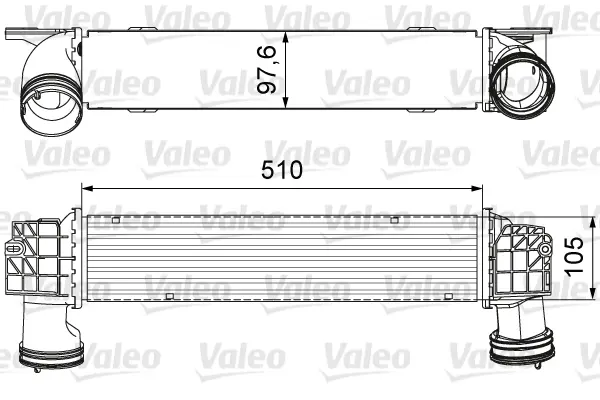 VALEO Chladič turba 818664